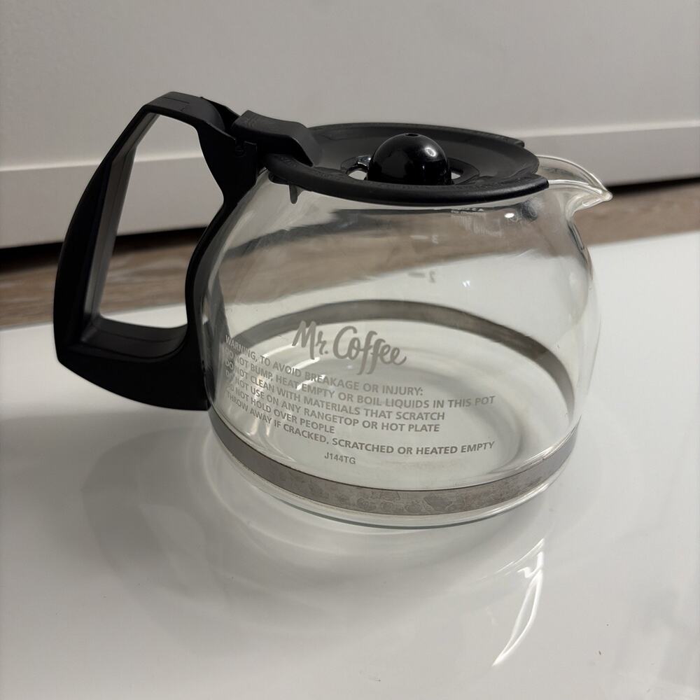 Mr. Coffee 4-5 Cup Glass Carafe Replacement with Drip Hole Lid